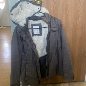 Aeropostale Women’s Fur Lined Coat